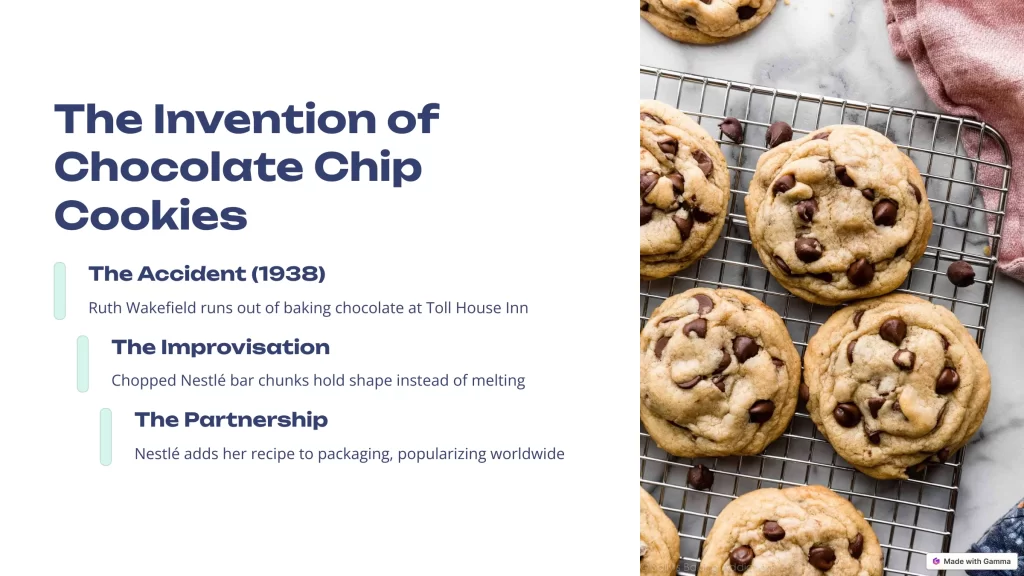 The Sweetest Accident: The Invention of Chocolate Chip Cookies